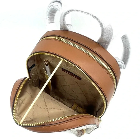 Michael Kors Medium Jaycee Zip Packet Backpack Vanilla - Picture 8 of 11